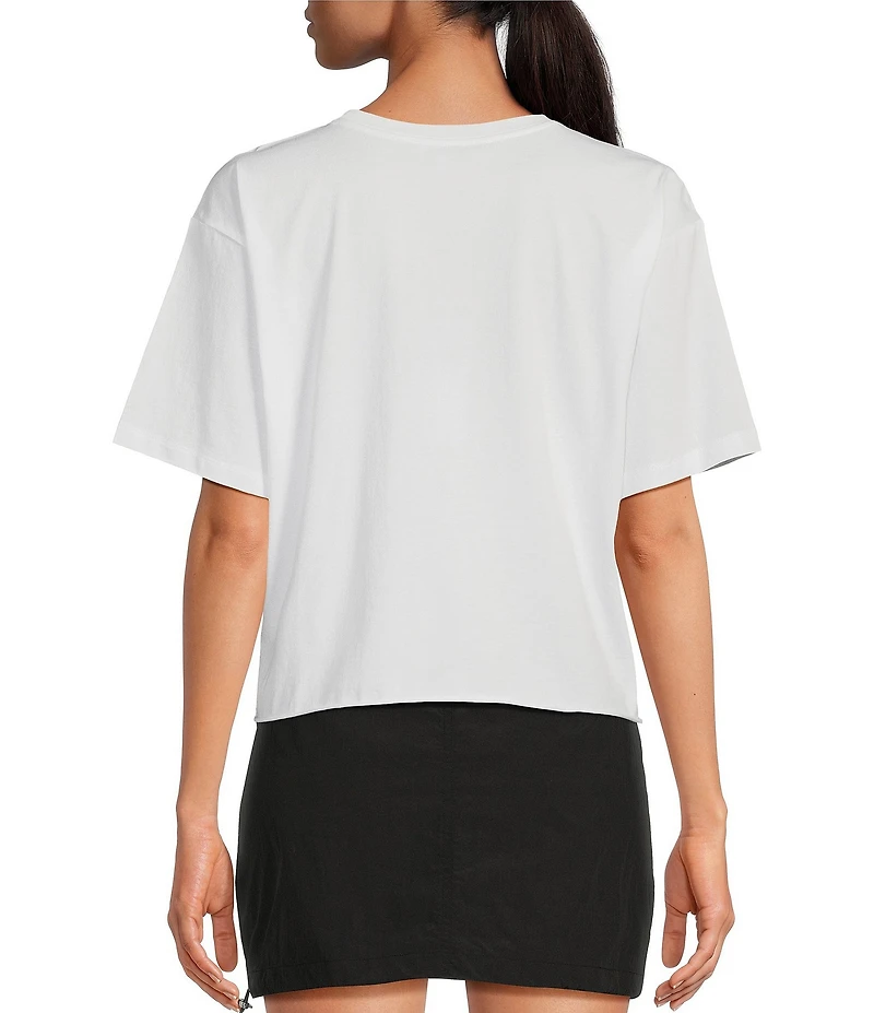 Gianni Bini Jersey Knit Crew Neck Short Sleeve Relaxed Tee Shirt