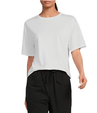 Gianni Bini Jersey Knit Crew Neck Short Sleeve Relaxed Tee Shirt