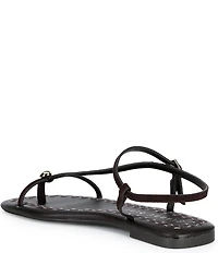 Gianni Bini Joel Strappy Suede Metal Hardware Flat Sandals