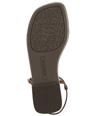 Gianni Bini Joel Strappy Suede Metal Hardware Flat Sandals