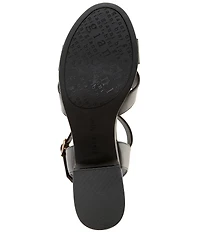 Gianni Bini Joize Leather Cross Band Platform Sandals