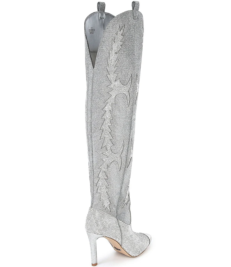 Gianni Bini KatyannaTwo Over-the-Knee Rhinestone Embellished Western Dress Boots