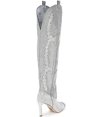 Gianni Bini KatyannaTwo Over-the-Knee Rhinestone Embellished Western Dress Boots