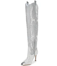 Gianni Bini KatyannaTwo Over-the-Knee Rhinestone Embellished Western Dress Boots