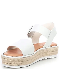 Gianni Bini Keegan Buckle Detail Espadrille Platform Sandals