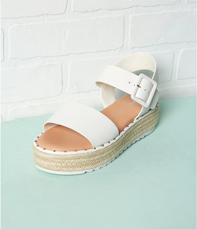 Gianni Bini Keegan Buckle Detail Espadrille Platform Sandals