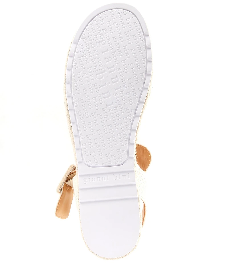 Gianni Bini Keegan Raffia Espadrille Platform Sandals