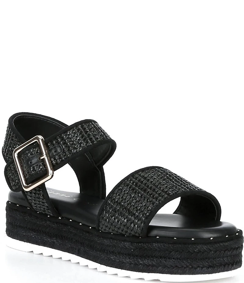 Gianni Bini Keegan Raffia Espadrille Platform Sandals