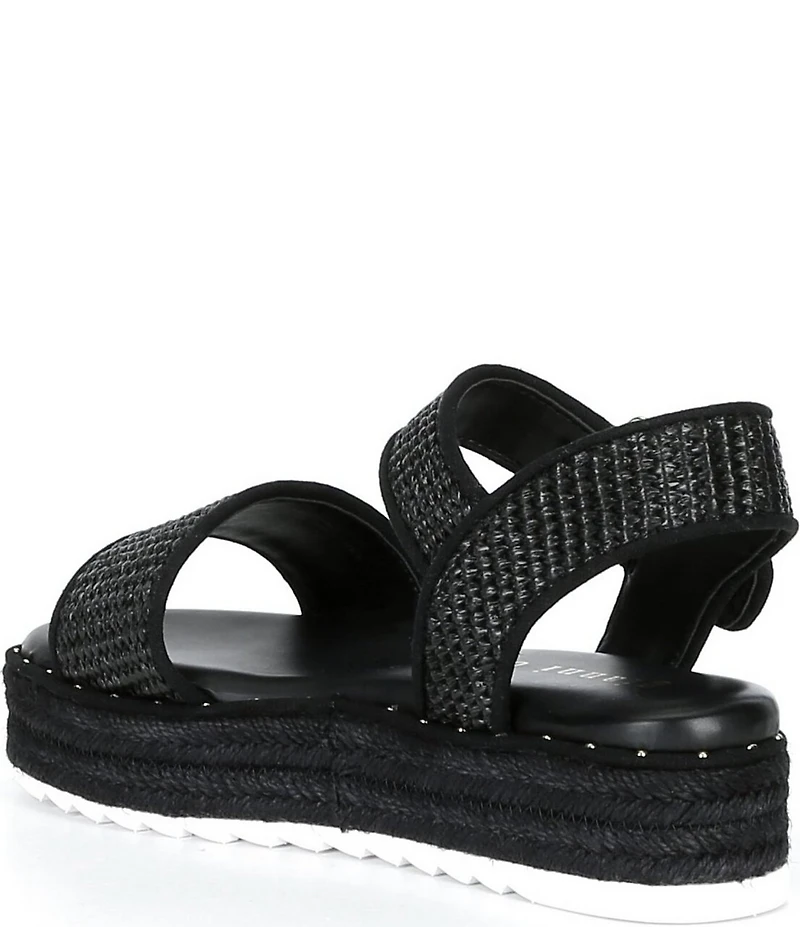 Gianni Bini Keegan Raffia Espadrille Platform Sandals