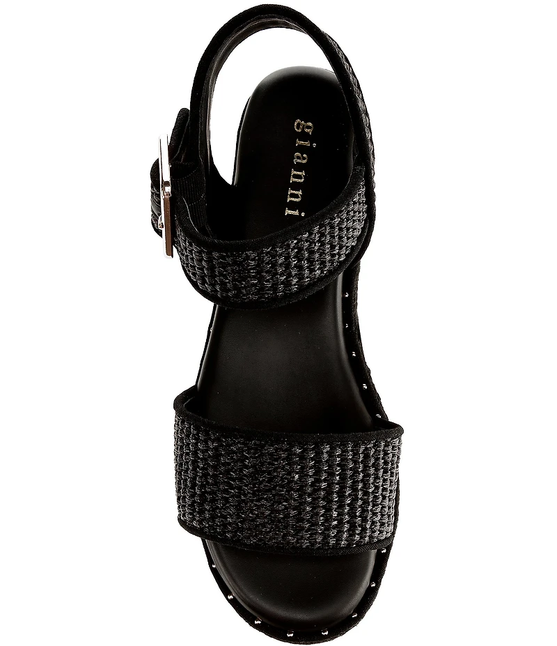 Gianni Bini Keegan Raffia Espadrille Platform Sandals