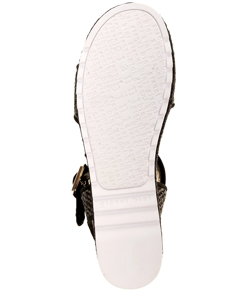 Gianni Bini Keegan Raffia Espadrille Platform Sandals