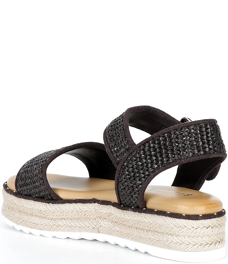Gianni Bini Keegan Raffia Espadrille Platform Sandals