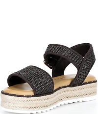Gianni Bini Keegan Raffia Espadrille Platform Sandals