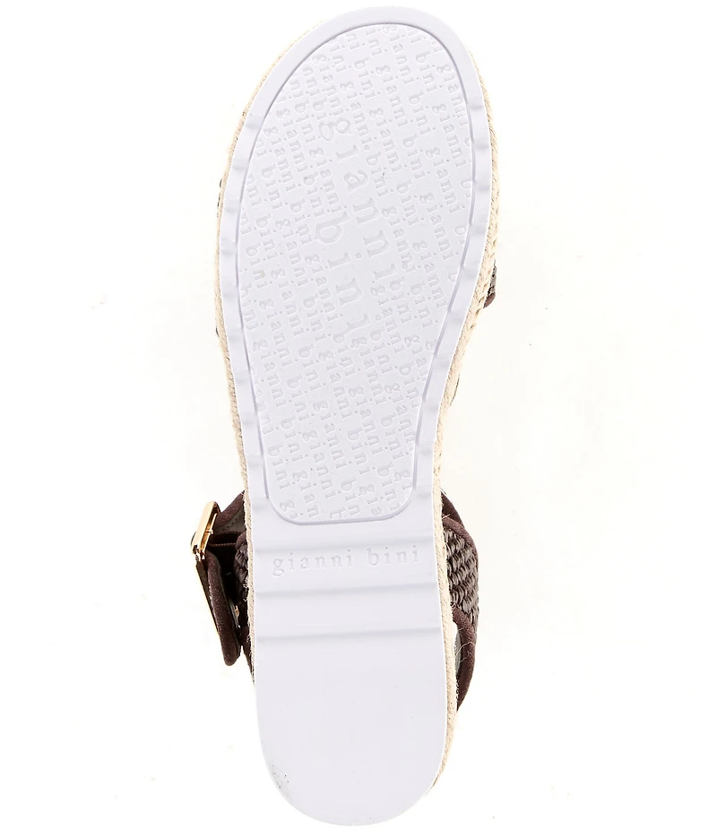 Gianni Bini Keegan Raffia Espadrille Platform Sandals