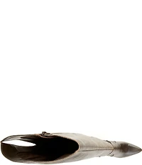 Gianni Bini Kemba Distressed Leather Over the Knee Stiletto Boots