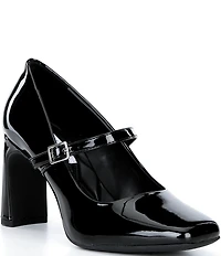 Gianni Bini Kirklynn Patent Square Toe Mary Jane Pumps