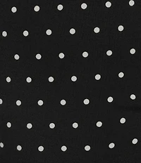 Gianni Bini Knit Polka Dot Mock Neck Cap Sleeve Bodycon Midi Dress
