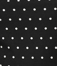 Gianni Bini Knit Polka Dot Mock Neck Sleeveless Tank Top