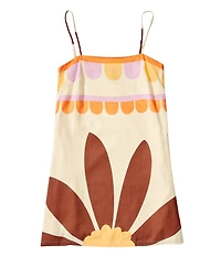 Gianni Bini Kourtney Square Neck Sleeveless Linen Blend Mini Shift Dress
