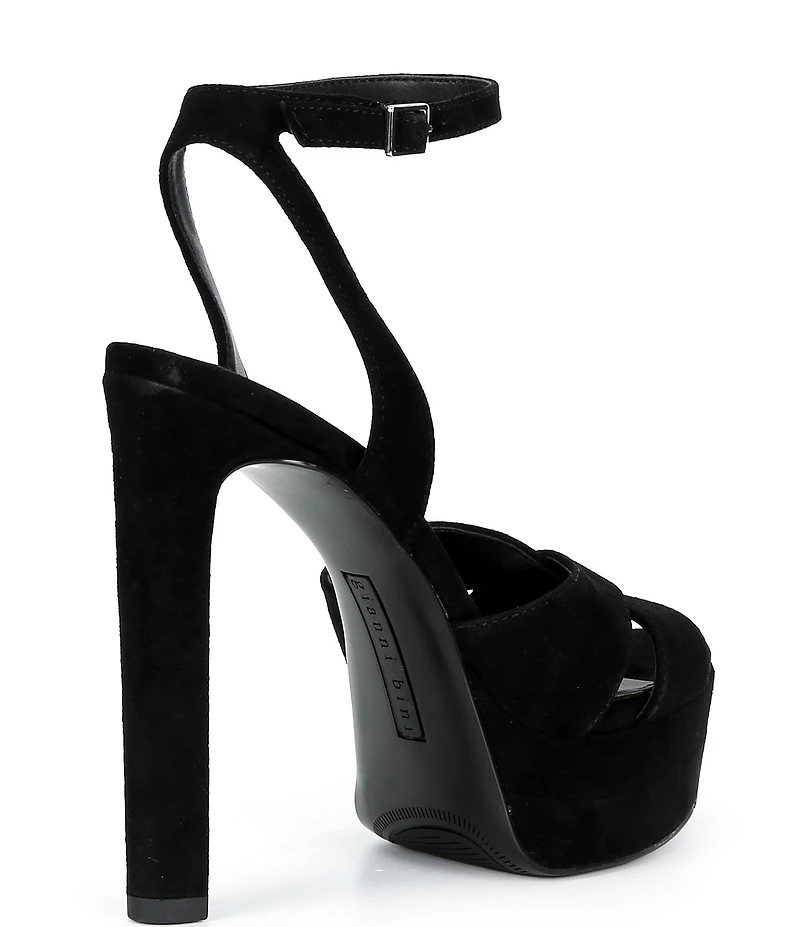 Gianni Bini Kylee Suede Ankle Strap Platform Dress Sandals