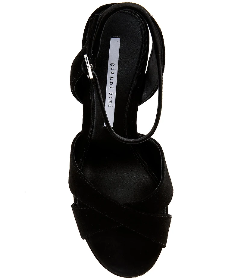 Gianni Bini Kylee Suede Ankle Strap Platform Dress Sandals