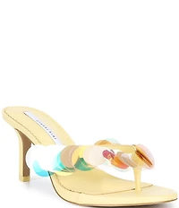 Gianni Bini Lamar Payette Sequin Thong Dress Sandals