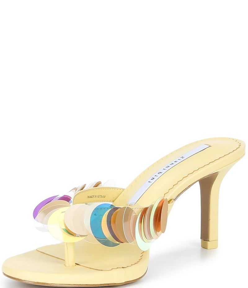 Gianni Bini Lamar Payette Sequin Thong Dress Sandals