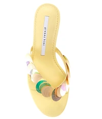 Gianni Bini Lamar Payette Sequin Thong Dress Sandals