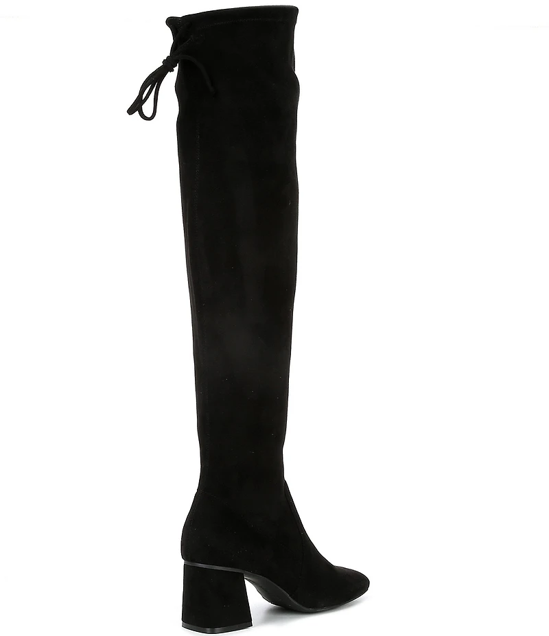 Gianni Bini Laredo Stretch Fabric Over-the-Knee Block Heel Boots