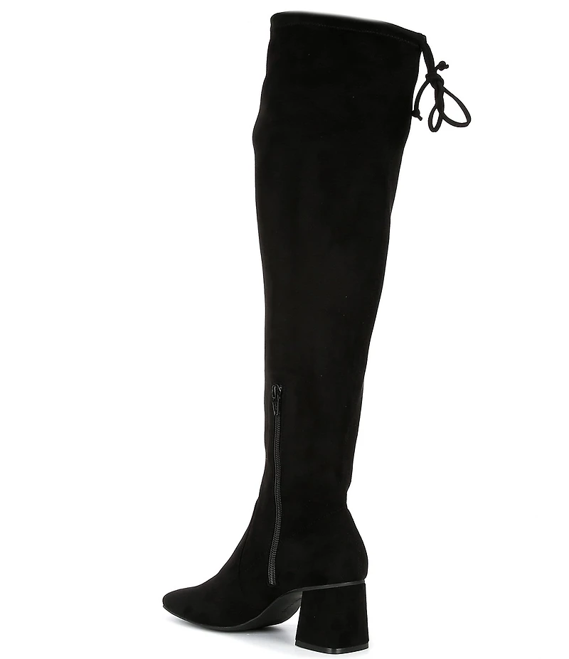 Gianni Bini Laredo Stretch Fabric Over-the-Knee Block Heel Boots
