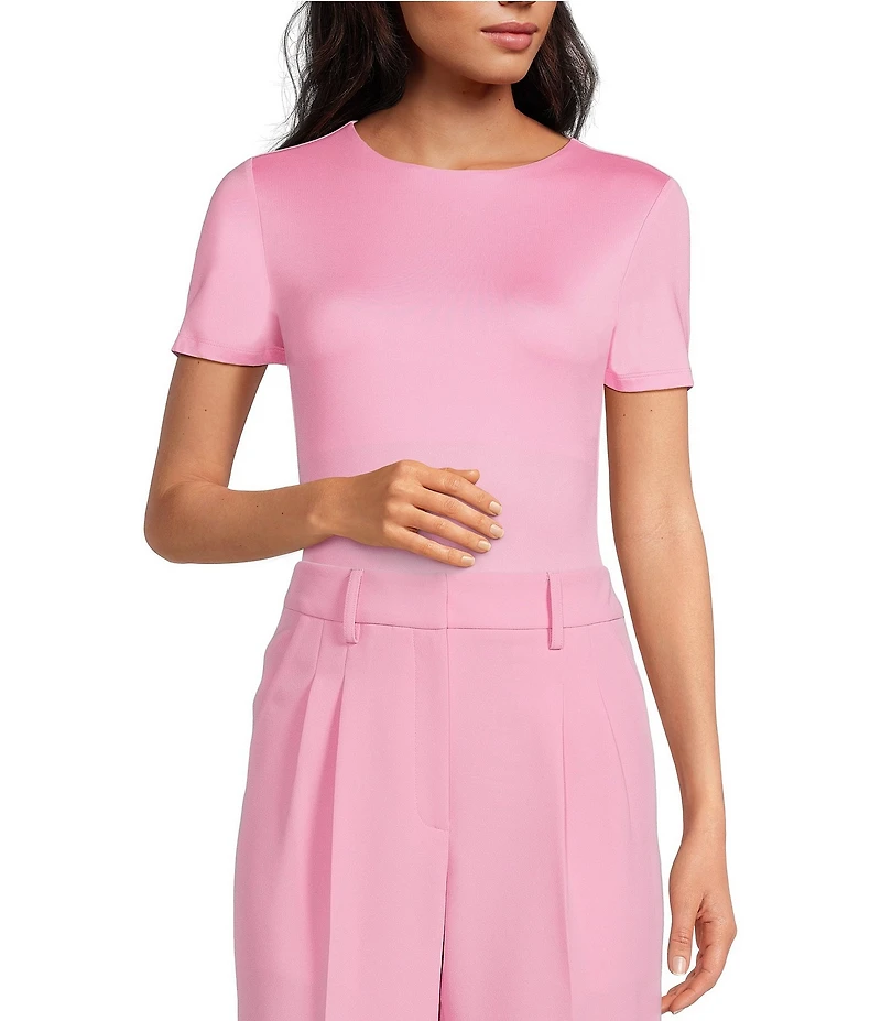 Gianni Bini Layla Short Sleeve Crew Neck Coordinating Bodysuit