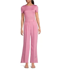 Gianni Bini Layla Short Sleeve Crew Neck Coordinating Bodysuit