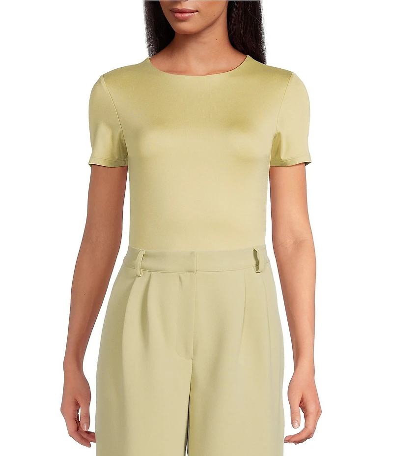 Gianni Bini Layla Short Sleeve Crew Neck Coordinating Bodysuit