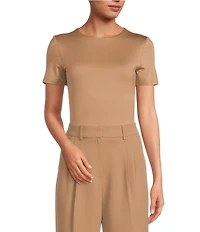 Gianni Bini Layla Short Sleeve Crew Neck Coordinating Bodysuit