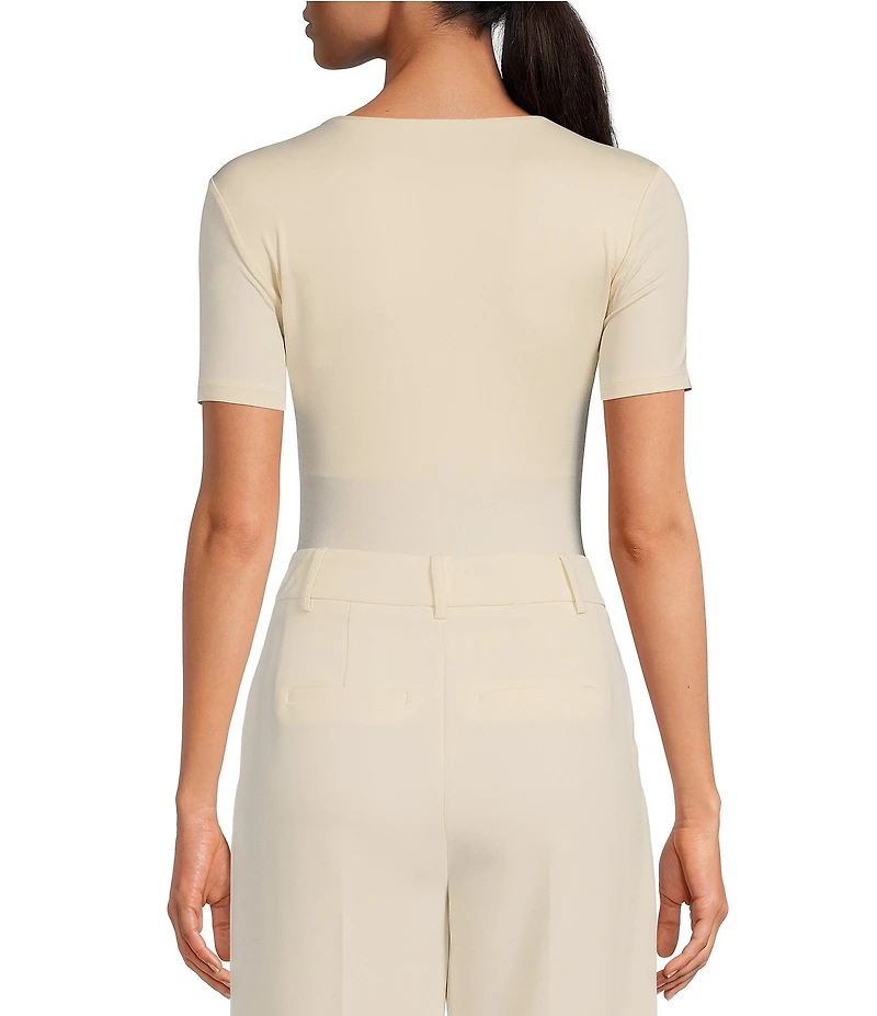Gianni Bini Layla Short Sleeve Crew Neck Coordinating Bodysuit