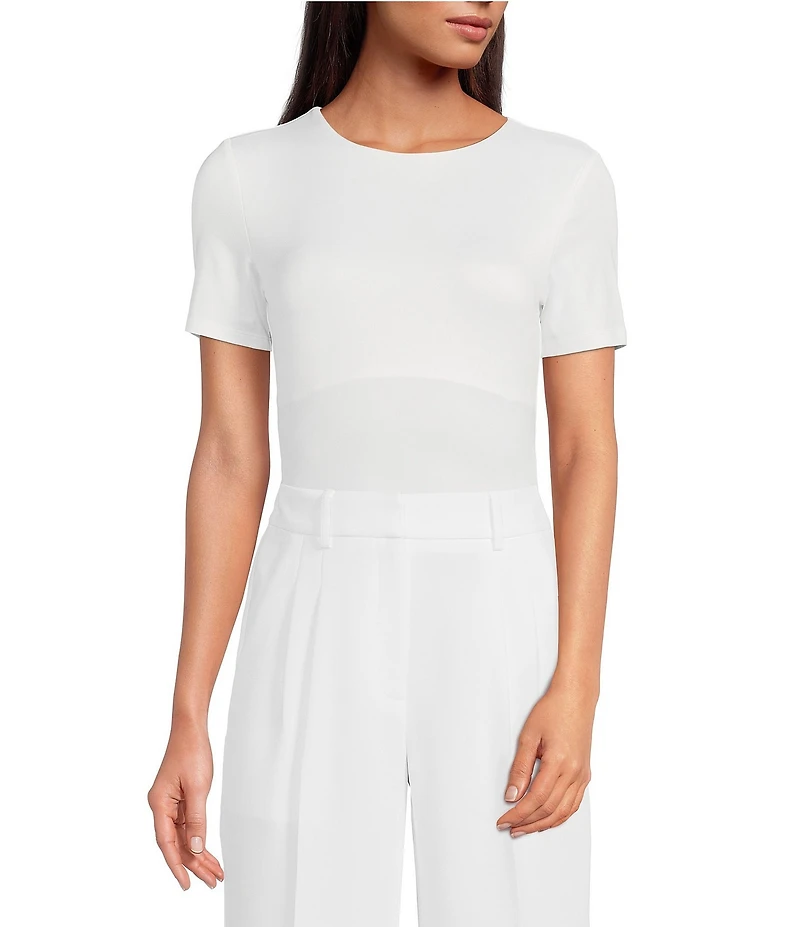 Gianni Bini Layla Short Sleeve Crew Neck Coordinating Bodysuit