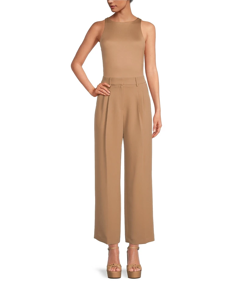 Gianni Bini Layla Sleeveless Racer Knit Coordinating Bodysuit