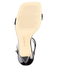 Gianni Bini Layney Patent Square Toe Strappy Dress Sandals