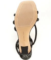 Gianni Bini Lelani Rhinestone Ankle Wrap Strappy Dress Sandals