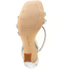 Gianni Bini Lelani Rhinestone Ankle Wrap Strappy Dress Sandals