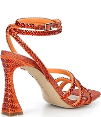 Gianni Bini Lelani Rhinestone Ankle Wrap Strappy Dress Sandals