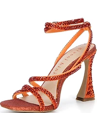Gianni Bini Lelani Rhinestone Ankle Wrap Strappy Dress Sandals