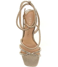 Gianni Bini Lelani Rhinestone Ankle Wrap Strappy Dress Sandals