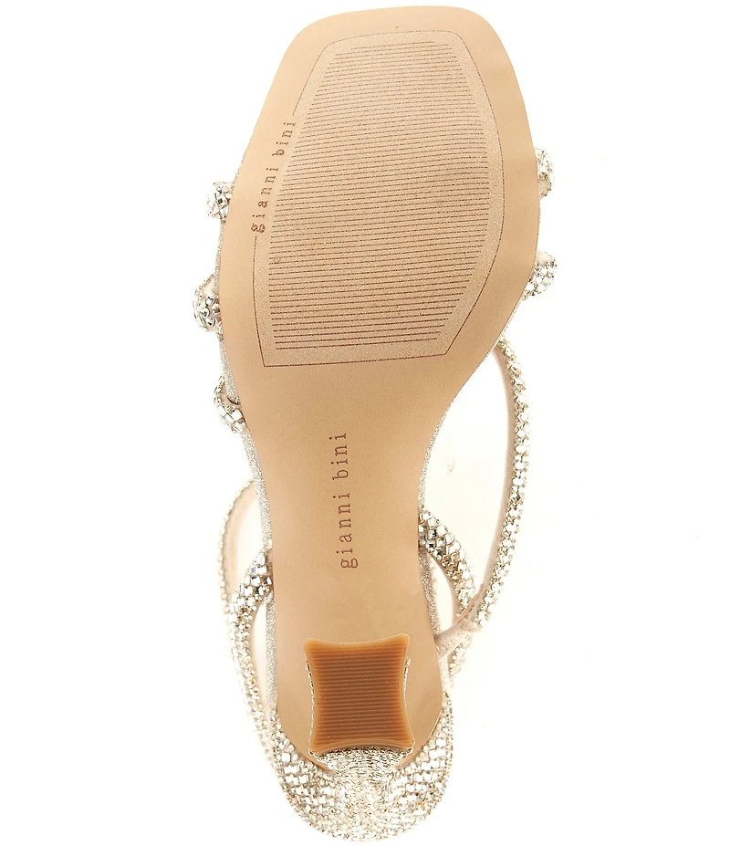 Gianni Bini Lelani Rhinestone Ankle Wrap Strappy Dress Sandals