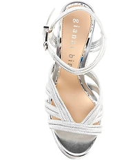 Gianni Bini Leon Metallic Jute Braided Platform Sandals