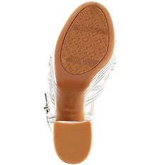 Gianni Bini Leon Metallic Jute Braided Platform Sandals