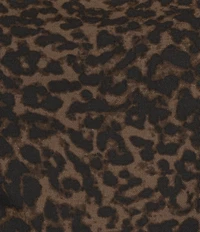 Gianni Bini Leopard Print Mock Neck Cap Sleeve Tank Top