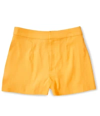 Gianni Bini Lila Flat Front Linen Shorts