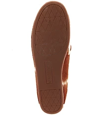 Gianni Bini Lionel Cow Print Haircalf Flat Loafers