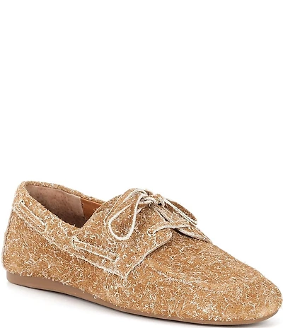 Gianni Bini Lionel Hairy Suede Flat Loafers